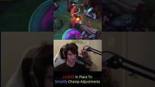 Riot Wick - LEVERS In Place To Simplify Champ Adjustments