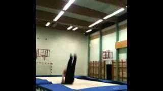 Awesome shot on trampoline