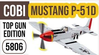 COBI 5806 Top Gun Maverick WW2 Lego Plane P-51d Mustang Collection Speed Build