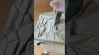 Резьба шкатулки ️ #shortvideo #wood #art #woodcarving #резьбаподереву #woodworking #резьба #shorts