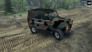 SpinTires - обзор сырого мода ( УАЗ-469 )