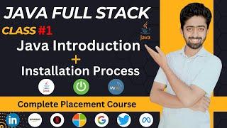 Java introduction Tutorial | Java Full Stack Tutorial in Hindi | lecture 1