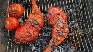  THE MOST PERFECTLY BBQ GRILLED CHICKEN LEGS in THE WILD!