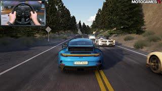 Assetto Corsa - 2022 Porsche 911 GT3 (992) at LA Canyons | Thrustmaster T300RS Gameplay