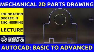 Mechanical 2D Parts Drawing 1 | Machine Parts Drawing | AutoCAD