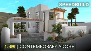 Building the Contemporary Adobe (1.2M) - Bloxburg Speedbuilds