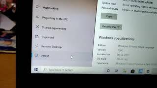 How to find Asus Notebook PC specs windows 10