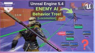 Unreal Engine 5.4: AI Locomotion with Behavior Tree Tutorial | Master Game AI Basics!