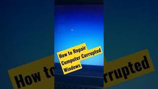 how to repair computer corrupted window / Window error ko Kaise repairing Kare  - file recover Karen