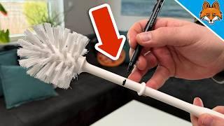 Cut your Toilet Brush HERE and WATCH WHAT HAPPENS(Amazing)