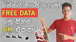 ඕනිම සිම් එකකට නොමිලේ Data | Free Data Sinhala | Christmas Data ️ | Unlimited Free Data