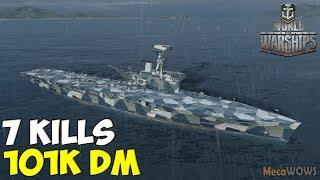 World of WarShips | Hermes | 7 KILLS | 101K Damage -  Replay Gameplay 4K 60 fps