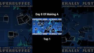 Day 8 Of Making A Top 1 In Geometry Dash  #geometrydash #gdupdate #gd #shorts #gaming #gmd #gddemon