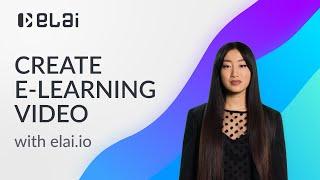 How to create an E-learning video with Elai.io