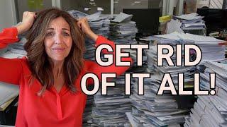 How to Minimize + Organize Paper Clutter in Your Workspace (Simple, Quick!)