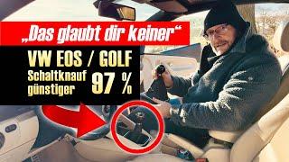 „Das glaubt dir keiner“ – VW EOS / GOLF Schaltknauf 97 % günstiger, Schaltknauf wechseln