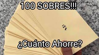 ¿Cuánto Ahorre del reto 100 sobres?                           #ahorro #dinero #finanzas #sobres