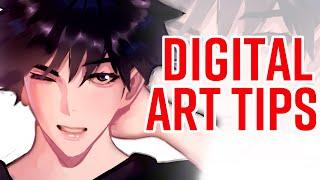 5 Digital Art Tips FOR BEGINNERS 2021