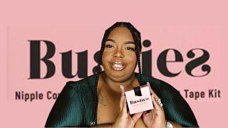 HOW TO USE BREAST TAPE | BUSTIES | PLUS SIZE REVIEW