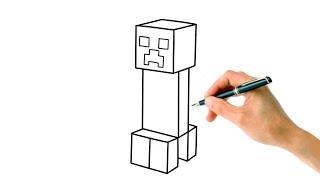 How to draw a Creeper from Minecraft  SO EASY! | Small Artists