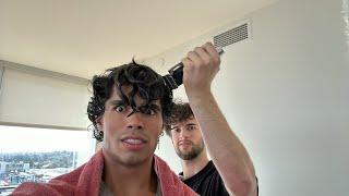 Curly hair routine live‍