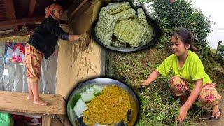 Cleaning the house for Dashain festival | eating fry noodle & Cucumber दशैं को लागि घर सरसफाइ गर्दै