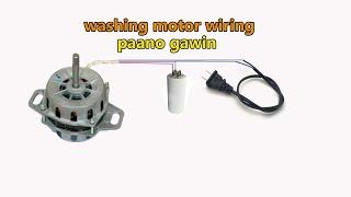 washing machine motor wiring