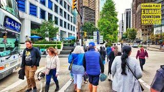 Vancouver Walk  - Canada Place to Waterfront Station (Narrated)