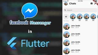 Flutter Facebook messenger clone part #1