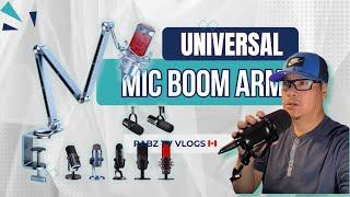 Budget Mic Boom Arm Stand / UNIVERSAL / METAL #PabzTvVlogs