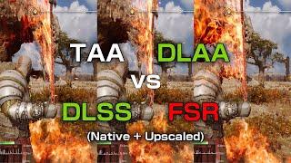 DLSS vs DLAA vs TAA vs FSR 3.1 (Native and Upscaling)