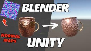 How to EXPORT MATERIALS with NORMAL MAPS from Blender into Unity