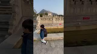 Spencer enjoying Ngong Ping Village