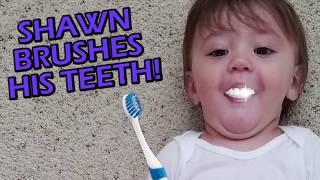 FUNnelVis SHAWN'S 1st STEPS + Won't Go To Sleep + Brushing Teeth!! FUNnel V Vlog