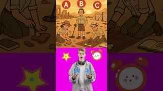 Guess who is the fake archaeologist. #logicpuzzles #brainteaser #riddle #viralshorts #viral
