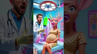️ Evolution of Baby: Deer Pregnant on hospital bed with Doctor  ROCKY  #cat #cute #love #shorts