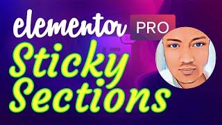 Create Sticky Sections In Elementor Pro - WordPress Bangla Free Tutorial Bangladesh - HeRa Khan