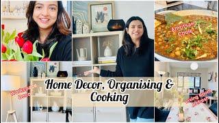 Living Room Refresh, Amritsari Chole & Simple Home Decor| Setting Up New Workspace| Indian Homemaker