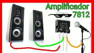 Amplifiers with voltage regulator 7812 Audio equipment