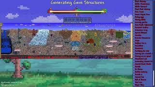 What terraria world-gen looks like with 6+ Large Content mods