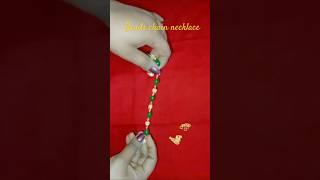 Step-by-Step Guide to Creating Bead Necklaces making #diy # yt short #yt #necklace