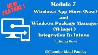 Windows App Store and Winget Integration Intune | Add Microsoft Store Apps (New) Winget to Intune