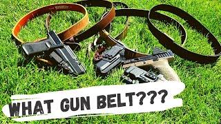 What features to look for in a gun belt.