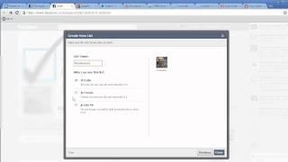 How to create Facebook Profile Interest Lists