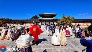 외국인으로 가득한 가을 경복궁 Gyeongbokgung Palace •[4k] Seoul, Korea