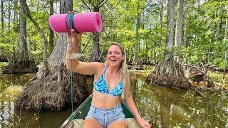 We Took CATFISH NOODLES Into The SWAMP and You WON'T BELIEVE What She Caught....