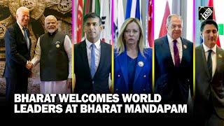 World leaders arrive at the Bharat Mandapam in Delhi for G20 Leaders’ Summit