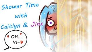 Shower Time with Caitlyn and Jinx | Arcane League of Legends Comic Dub