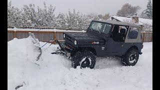 Mahindra Roxor Snow Plowing!