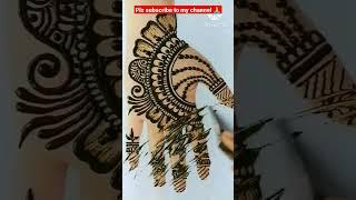 Easy Mehndi Design For Hand |Front Hand Henna Design #shorts #shortvideo